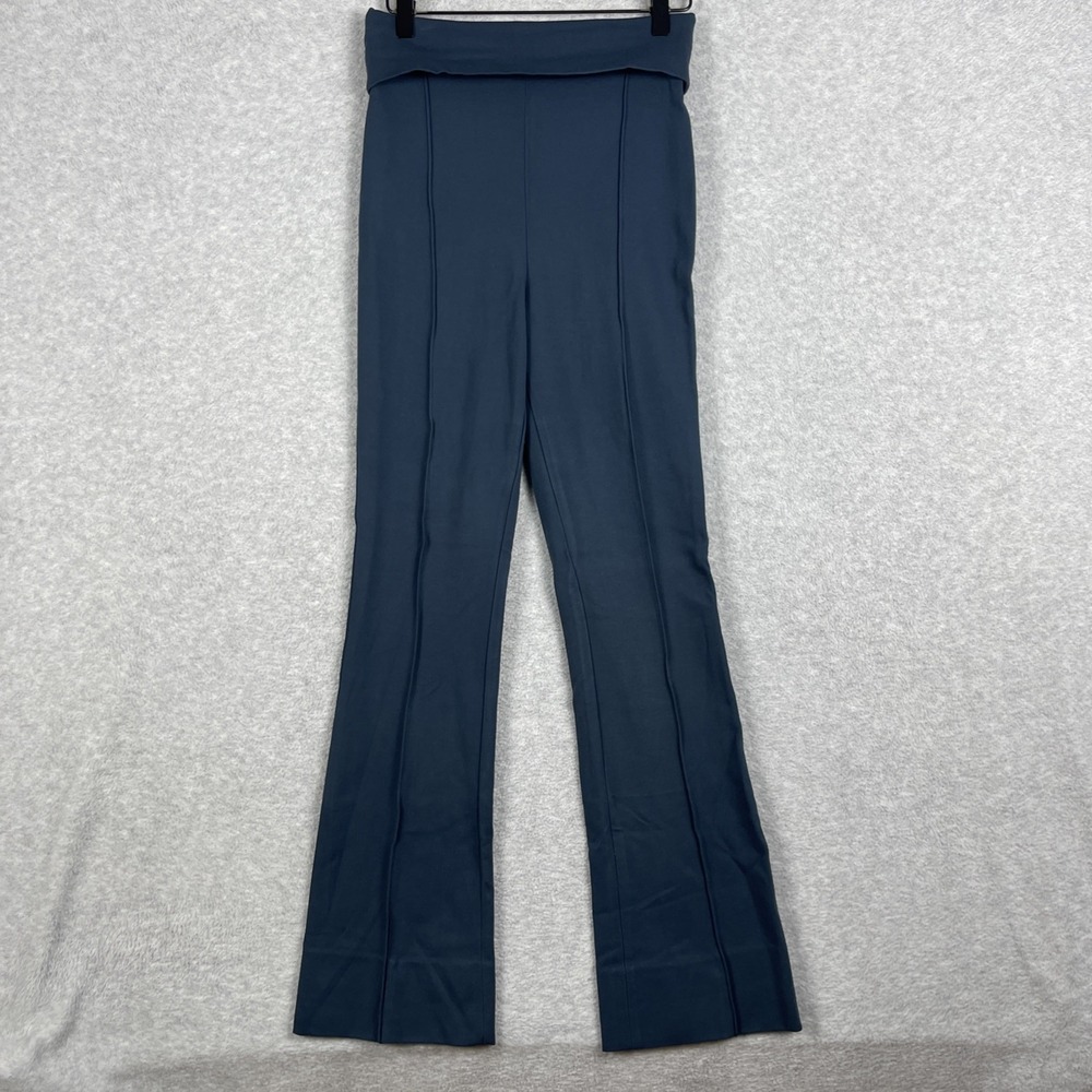 MM.LaFleur Ponte Pull On Flare Pants Womens 4 Foldover Career Minimalist